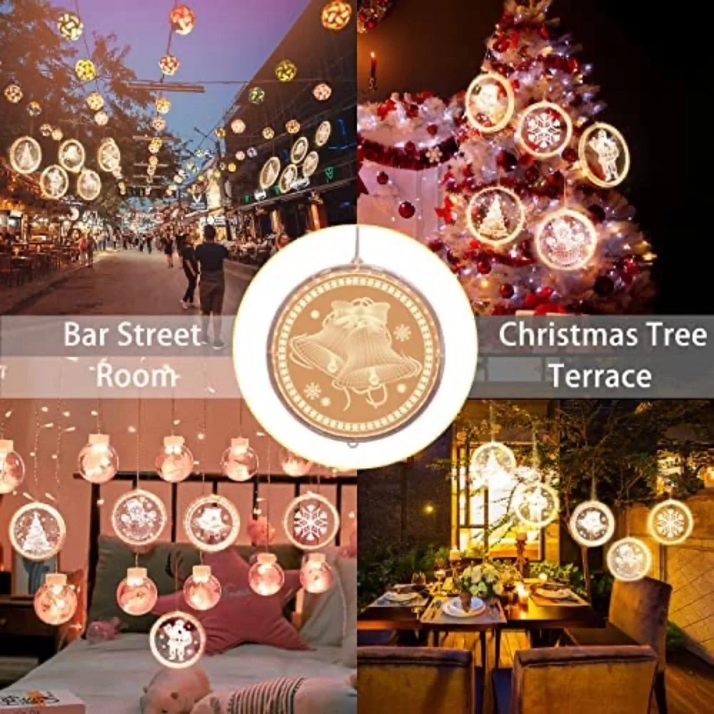 LED Christmas String Fairy Lights Round Outdoor Indoor Tree Home Party Decor